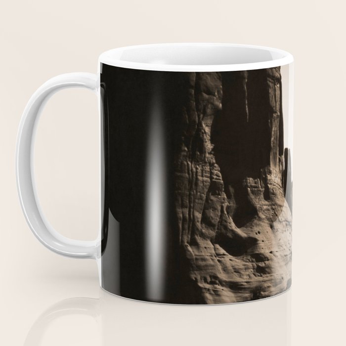 Canyon de Chelly - Chinle, Arizona - Navajo Indians on Horseback by Edward Curtis Coffee Mug Gallery Image 3