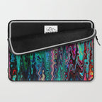 Radiant Resonance Colorful Psychedelic Distorted Paint Laptop Sleeve Gallery Image 2
