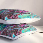 Radiant Resonance Colorful Psychedelic Distorted Paint Pillow Sham Gallery Image 3