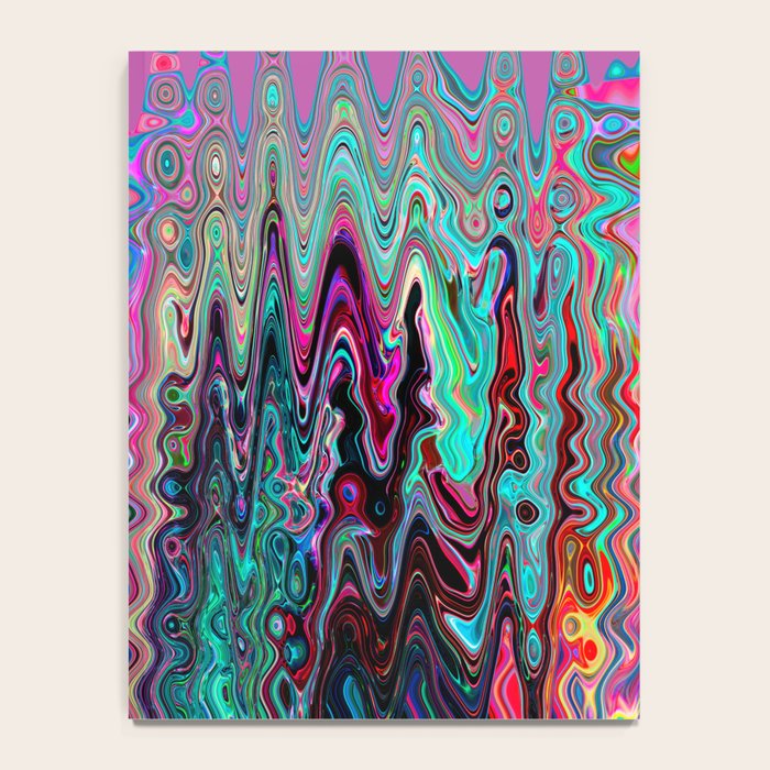 Radiant Resonance Colorful Psychedelic Distorted Paint Notebook Gallery Image 4
