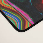 Radiant Resonance Colorful Psychedelic Distorted Paint Desk Mat Gallery Image 4