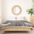 Japanese Crane Ornate Art Deco Dark Monochrome Pattern Duvet Cover Gallery Image 3