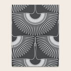 Japanese Crane Ornate Art Deco Dark Monochrome Pattern Notebook Gallery Image 4