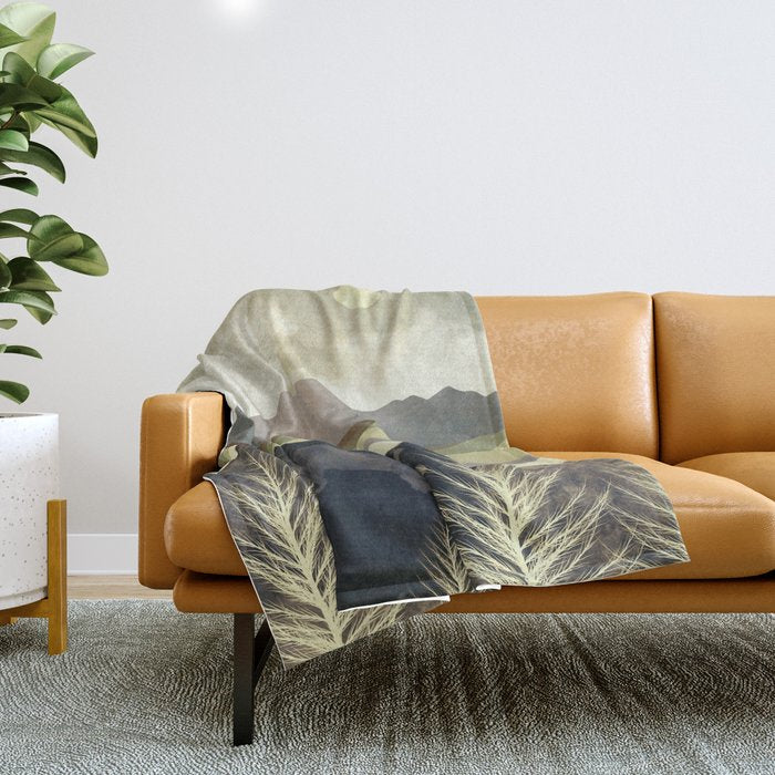 Retro Afternoon Throw Blanket Gallery Image 1