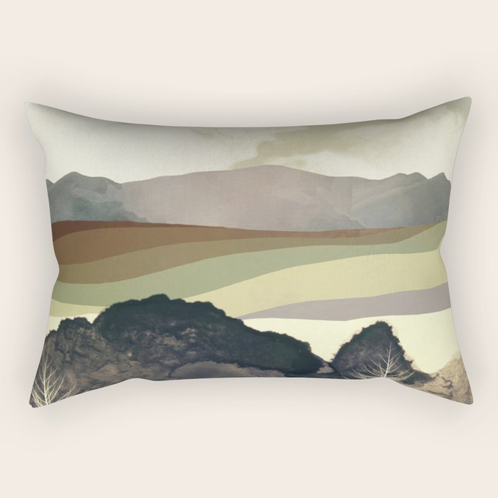 Retro Afternoon Rectangular Pillow Gallery Image 2