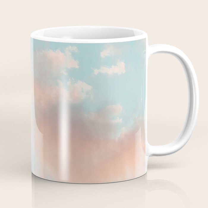 Cotton Candy Clouds - Nature Photography Art Print, Pastel Coffee Mug Gallery Image 1