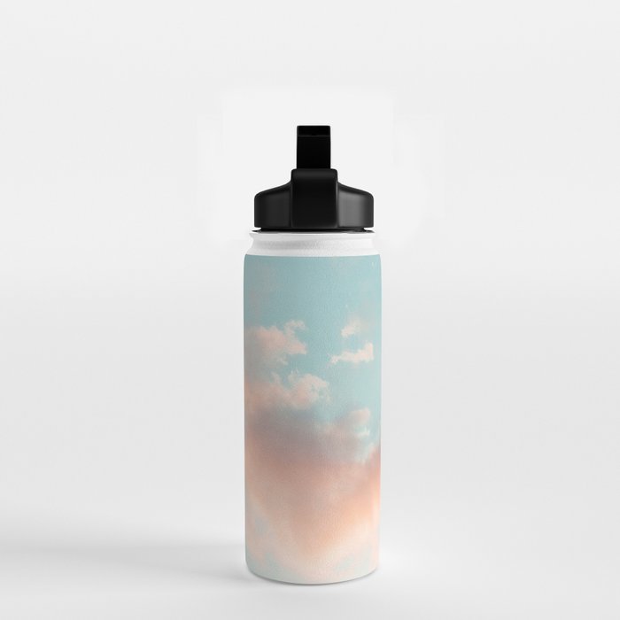 Cotton Candy Clouds - Nature Photography Art Print, Pastel Water Bottle Gallery Image 2