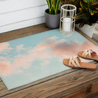 Cotton Candy Clouds - Nature Photography Art Print, Pastel Outdoor Rug Gallery Image 2
