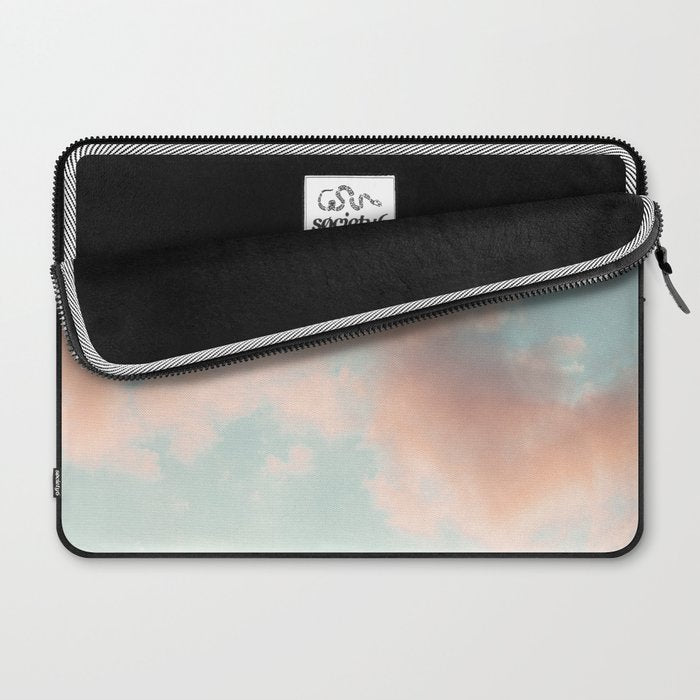 Cotton Candy Clouds - Nature Photography Art Print, Pastel Laptop Sleeve Gallery Image 2