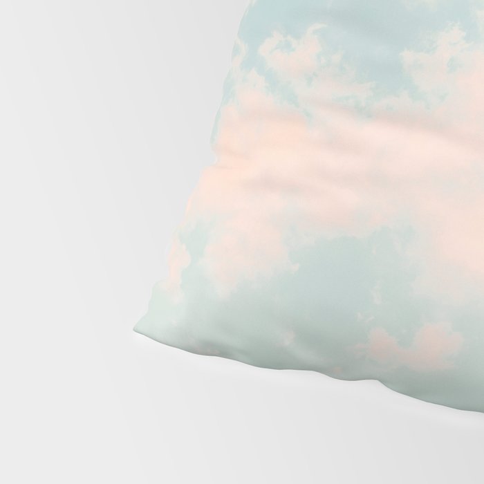 Cotton Candy Clouds - Nature Photography Art Print, Pastel Pillow Sham Gallery Image 4
