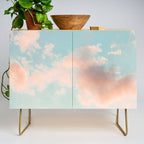 Cotton Candy Clouds - Nature Photography Art Print, Pastel Credenza Gallery Image 1