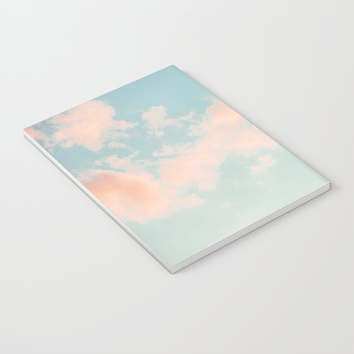Cotton Candy Clouds - Nature Photography Art Print, Pastel Notebook Gallery Image 3