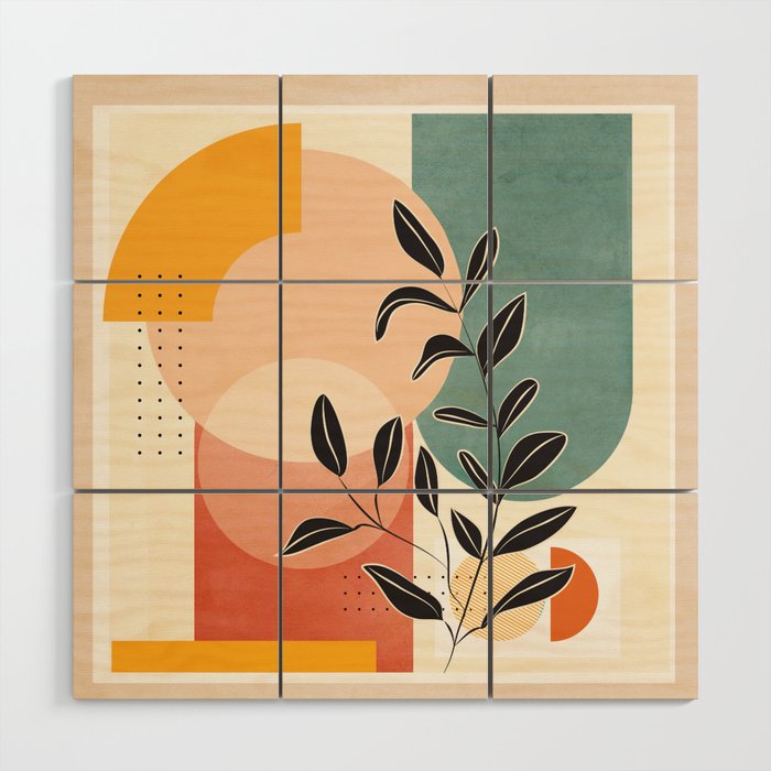 Tropical Geometry 9 Wood Wall Art Gallery Image 1