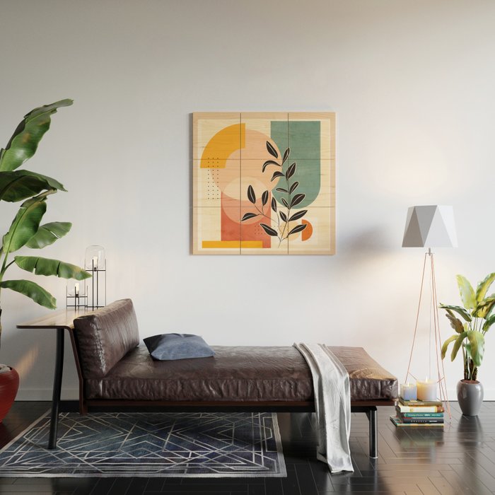 Tropical Geometry 9 Wood Wall Art Gallery Image 2