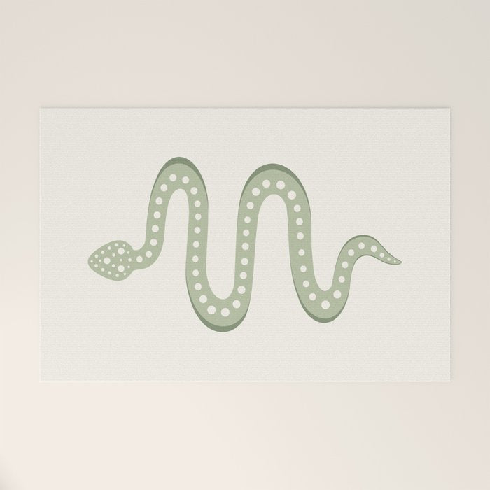Minimal Snake XXXIV Welcome Mat Gallery Image 1