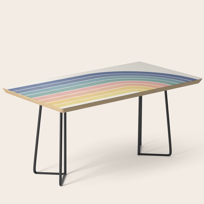 Gradient Arch XX Retro Mid Century Modern Rainbow Coffee Table Gallery Image 1