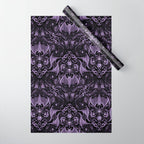 Bats and Beasts - ROYAL PURPLE Wrapping Paper Gallery Image 1