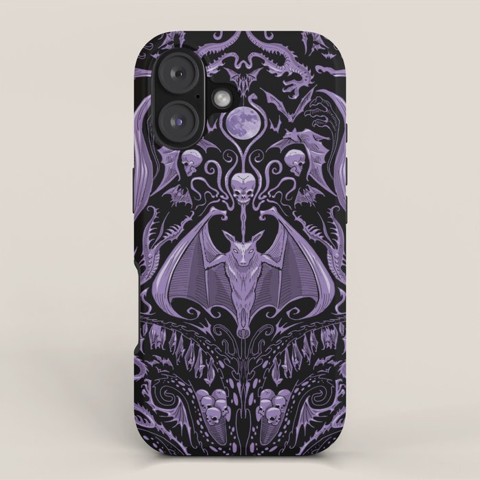 Bats and Beasts - ROYAL PURPLE iPhone Case Gallery Image 1