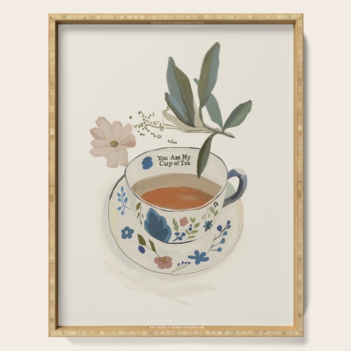 You are My Cup of Tea 4 Serving Tray Gallery Image 1