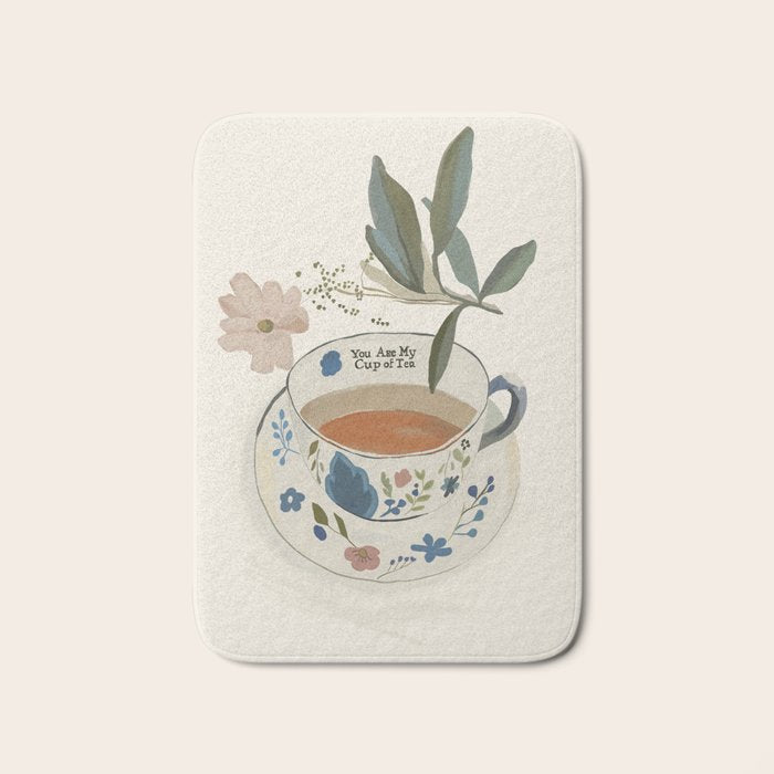 You are My Cup of Tea 4 Bath Mat Gallery Image 1