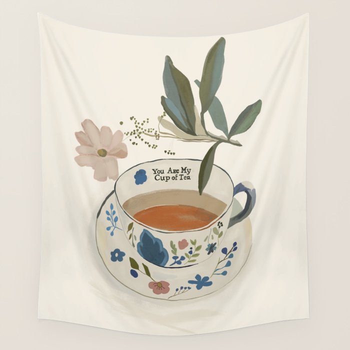 You are My Cup of Tea 4 Wall Tapestry Gallery Image 4