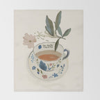 You are My Cup of Tea 4 Throw Blanket Gallery Image 2
