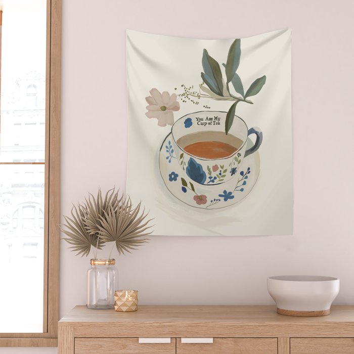 You are My Cup of Tea 4 Wall Tapestry Gallery Image 2