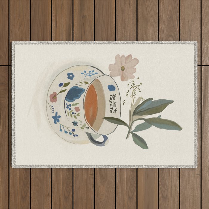 You are My Cup of Tea 4 Outdoor Rug Gallery Image 1