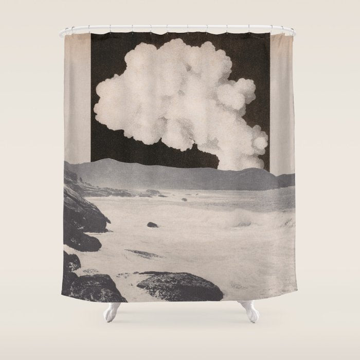 Paired Frames - Eruption Shower Curtain Gallery Image 1