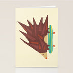 Hedgehog in hair raising speed Stationery Card Gallery Image 2