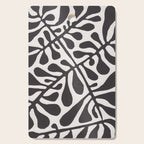 Linocut Plant #2 / Black & White Cutting Board Gallery Image 1