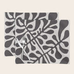 Linocut Plant #2 / Black & White Placemat Gallery Image 1