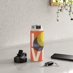 BALLS - Love Tennis - Clay Court Water Bottle Gallery Image 4