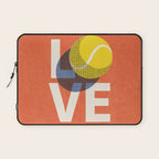 BALLS - Love Tennis - Clay Court Laptop Sleeve Gallery Image 1