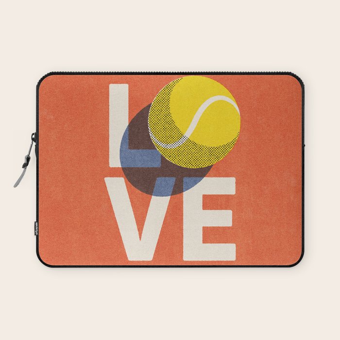 BALLS - Love Tennis - Clay Court Laptop Sleeve Gallery Image 1