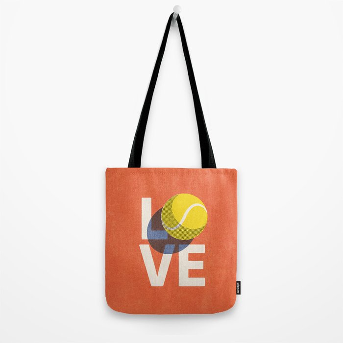 BALLS - Love Tennis - Clay Court Tote Bag Gallery Image 2