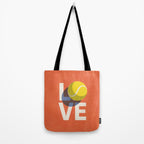 BALLS - Love Tennis - Clay Court Tote Bag Gallery Image 2