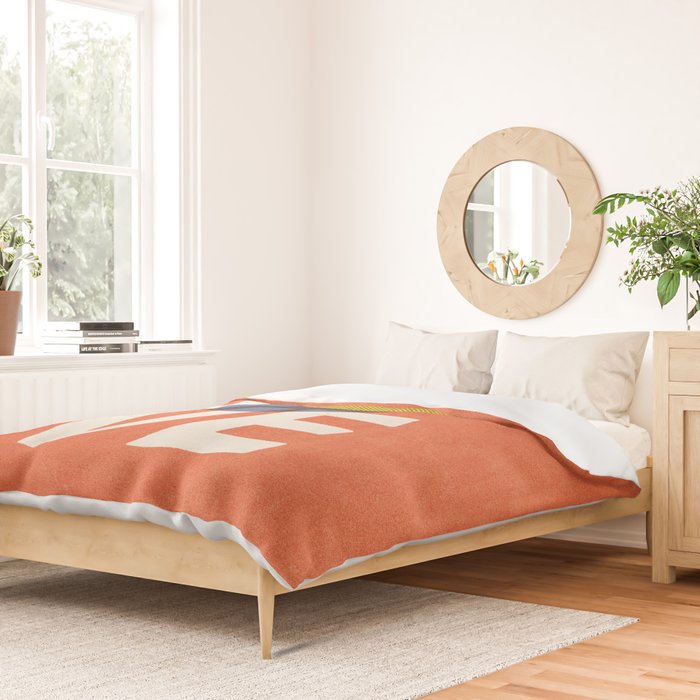 BALLS - Love Tennis - Clay Court Duvet Cover Gallery Image 2