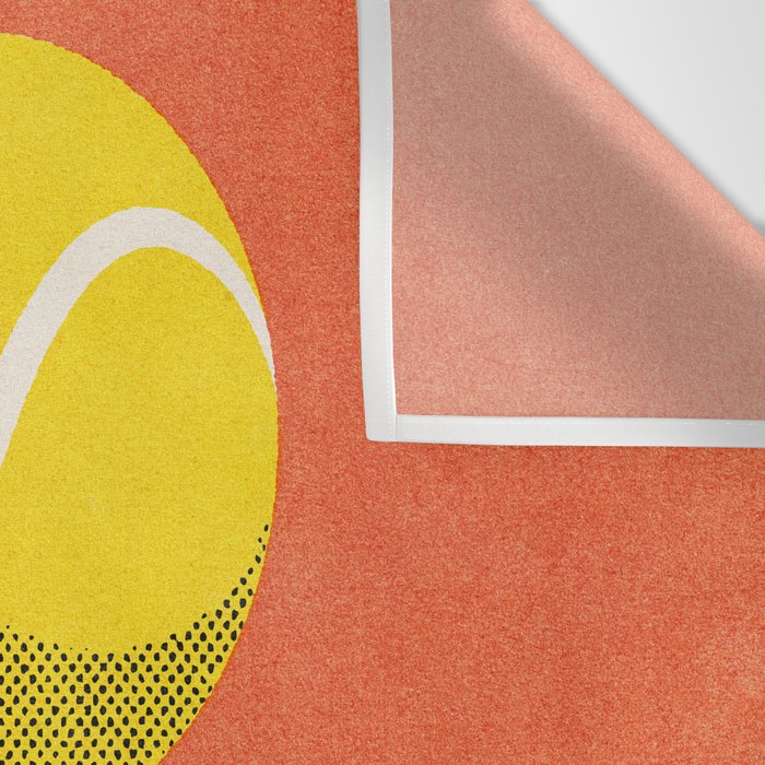 BALLS - Love Tennis - Clay Court Wall Tapestry Gallery Image 3