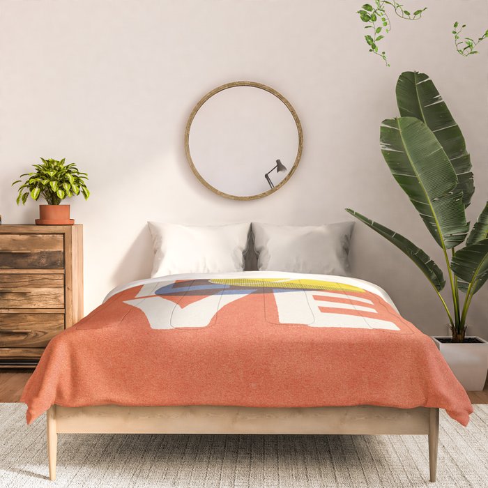 BALLS - Love Tennis - Clay Court Comforter Gallery Image 3