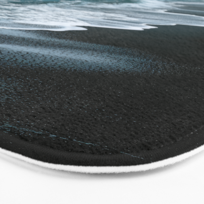 Misty Shoreline - Moody Ocean Photography Print Bath Mat Gallery Image 3