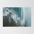 Misty Shoreline - Moody Ocean Photography Print Rug Gallery Image 2