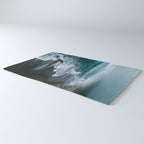 Misty Shoreline - Moody Ocean Photography Print Rug Gallery Image 3