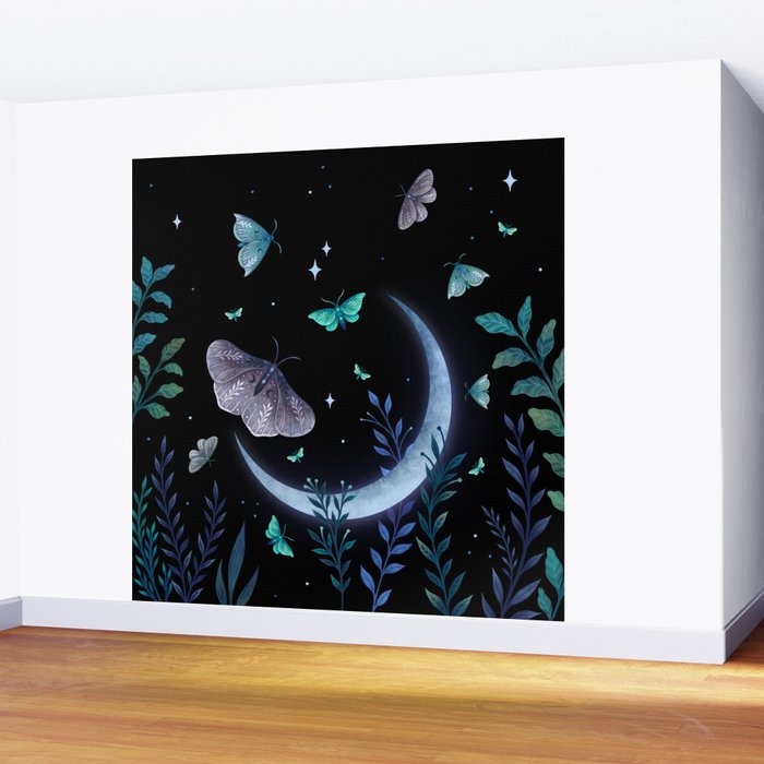 Moth Garden Wall Mural Gallery Image 2