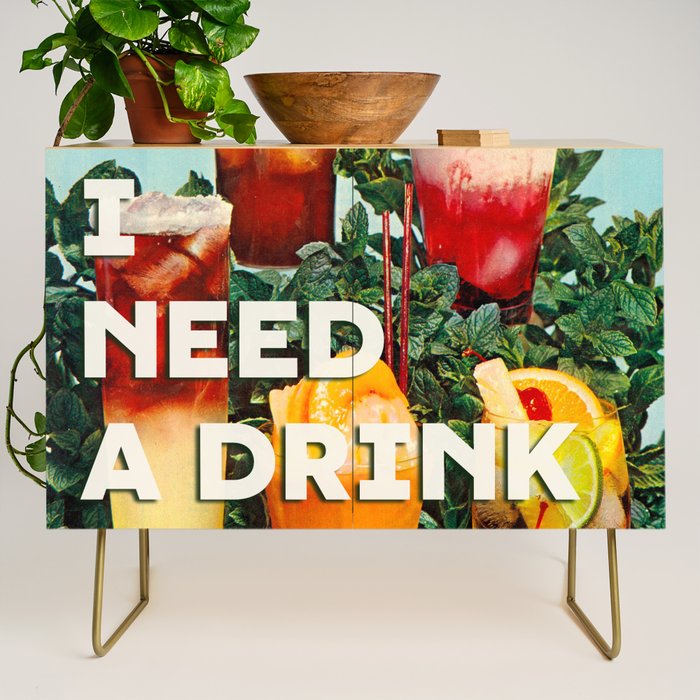 I need a drink (Cocktail time!) Credenza Gallery Image 1