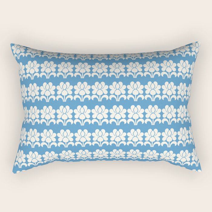 Charming Nostalgia Vintage Floral Design Rectangular Pillow Gallery Image 2