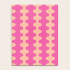 Fun Ogee A-Go-Go Pop Stripes Retro Contemporary Vertical Pattern in Pink Notebook Gallery Image 4