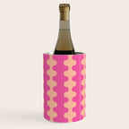 Fun Ogee A-Go-Go Pop Stripes Retro Contemporary Vertical Pattern in Pink Wine Chiller Gallery Image 3