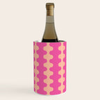 Fun Ogee A-Go-Go Pop Stripes Retro Contemporary Vertical Pattern in Pink Wine Chiller Gallery Image 2