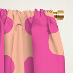Fun Ogee A-Go-Go Pop Stripes Retro Contemporary Vertical Pattern in Pink Window Curtain Gallery Image 2